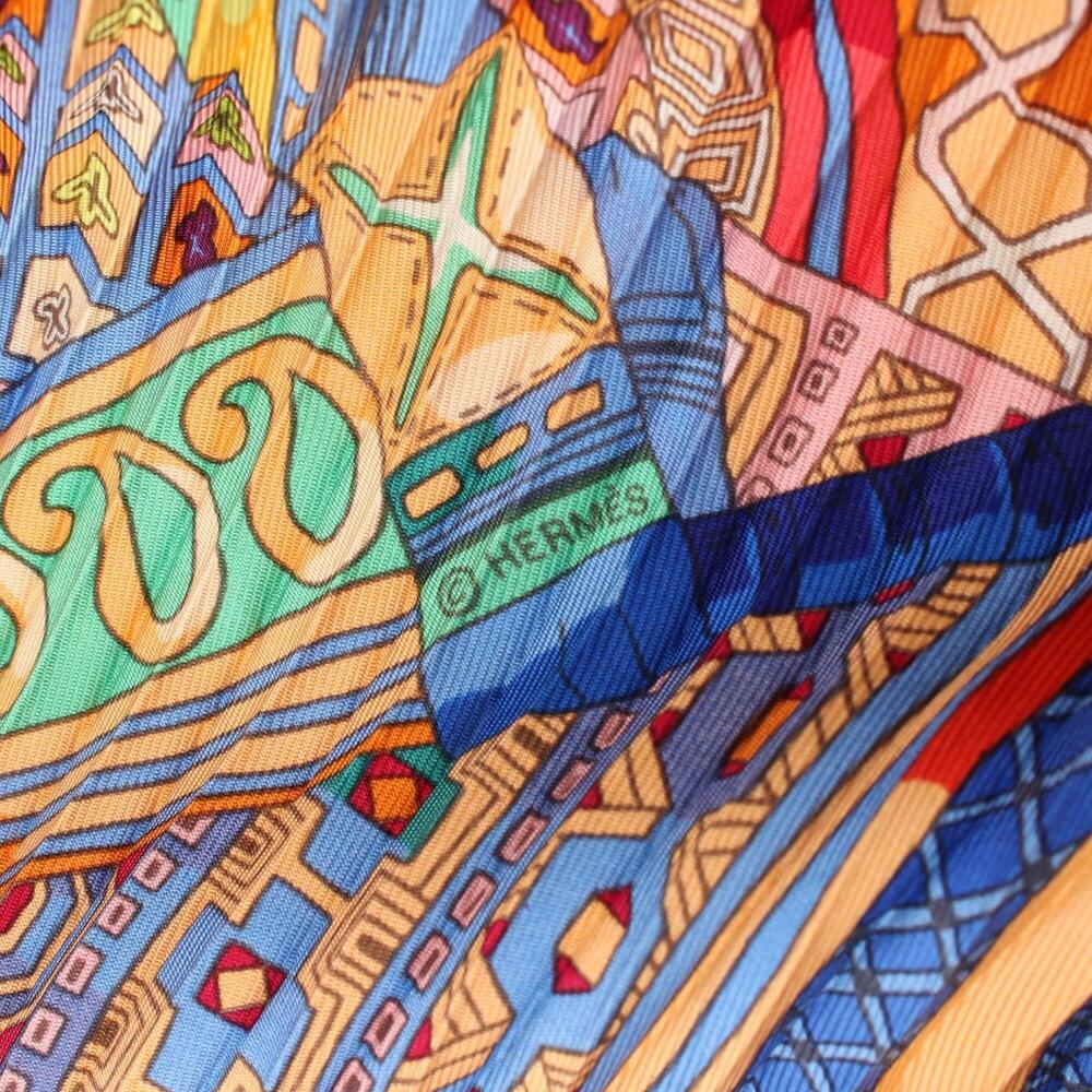 HERMES Black Silk Scarf - Picture 2 of 5